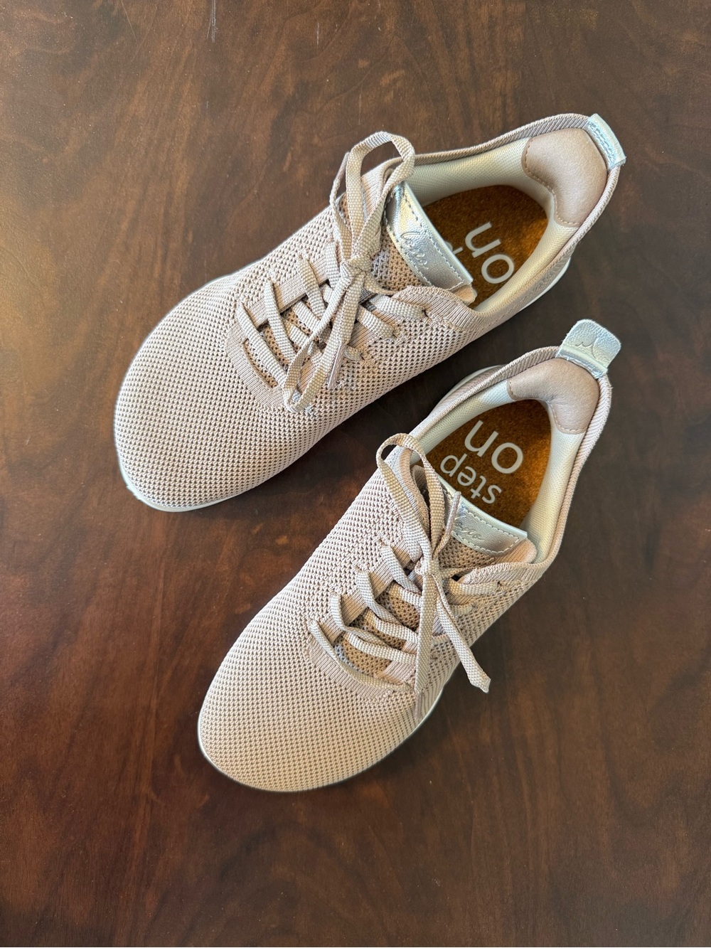 Lono EZY Step On Knit Lace-Up Barefoot Sneakers in pink